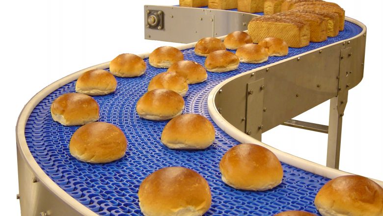 băng tải thực phẩm sản xuất bánh mì
